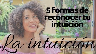 ¿SABES cómo te HABLA la INTUICIÓN diariamente 5 FORMAS de RECONOCERLA [upl. by Siednarb973]