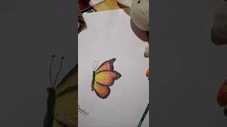 Butterfly drawing❣️art craft drawing sketchmeenakshi shorts drawing painting [upl. by Elie]