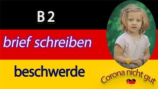 b2 brief schreiben beschwerde 3 [upl. by Cini392]