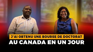 Comment jai obtenu une bourse de doctorat au Canada en un jour [upl. by Ardua]