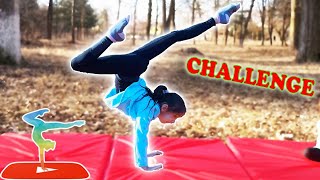 GYMNASTICS CHALLENGE with My MOTHER in the FOREST  Cine sa LOVIT cel mai TARE [upl. by Jacqui]