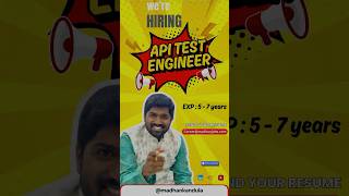 API Testing qatesting hiringnow c2c india happydiwali apitesting motivation [upl. by Samaj]