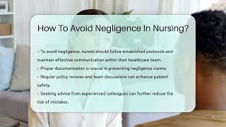 How To Avoid Negligence In Nursing  CountyOfficeorg [upl. by Hadnama]