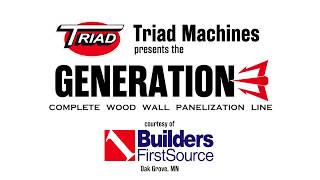 Triad Generation 3 Complete Wood Wall Panel Line [upl. by Ledua]