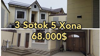 Shoshiling Arzon Narda 3 Sotok 5 Xonalik Yangi Hovli Sotiladi 68000 [upl. by Akkimat196]