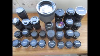 My current inventory of 35mm camera lenses [upl. by Enyleuqcaj]