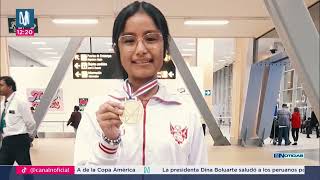 Canal N  Joven peruana gana su tercera medalla de oro Internacional de Física [upl. by Colley]