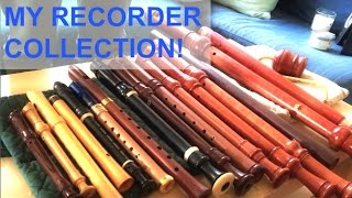 Tour MY RECORDER COLLECTION [upl. by Jeminah]