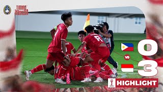 Highlights Indonesia vs Filipina  ASEAN Boys Championship U16 2024 [upl. by Assenov445]