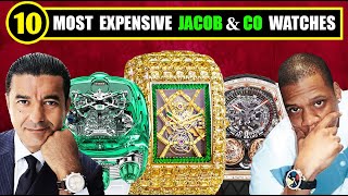 TOP 10 MOST EXPENSIVE 💎 JACOB amp CO 💎 WATCHES  Luxury Designer Watches [upl. by Erbes]