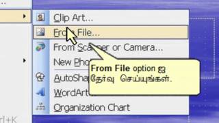 Microsoft PowerPoint Inserting picture in Tamil [upl. by Ettevroc]