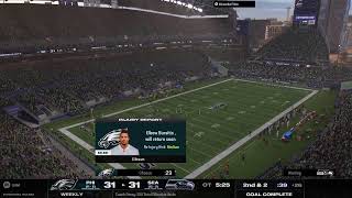 Rtg Madden 25 Seahawks franchise Divisional Playoff vs Eagles [upl. by Omidyar]