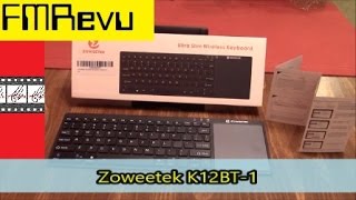 Zoweetek K12BT1 Bluetooth Keyboard  Best Keyboard for Ipads and Tablets [upl. by Edrick]