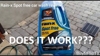 REVIEW RainX Spot Free Car Wash [upl. by Llednar947]