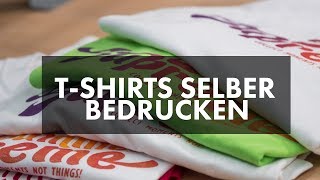 TShirts selber bedrucken mit Siebdruck Textildruck im Siebdruckverfahren [upl. by Bunni]