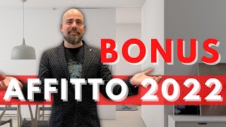 BONUS AFFITTO 2022  Cosè Come funziona e Requisiti [upl. by Egief]