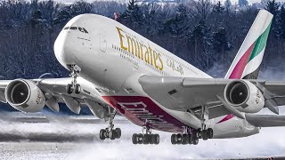 ✈️ 60 MINS of WINTER PLANE SPOTTING at Zurich Airport Switzerland 🇨🇭 80 PLANE TAKEOFFS and LANDINGS [upl. by Lenni]