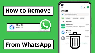 How to Remove Meta Ai on WhatsApp  Ask Meta Ai anything WhatsApp Se Kaise Hataye [upl. by Alveta]