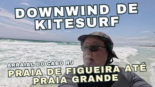 Downwind Kitesurf da Praia de Figueira até Praia Grande [upl. by Akinor364]