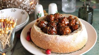 BBQ Cocktail Meatballs  Easy Party Recipe [upl. by Smoot]