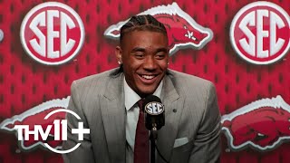 Taylen Green on why he chose Razorbacks amp 2024 season [upl. by Itsuj605]