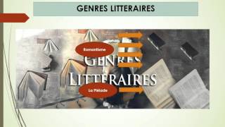 MOUVEMENTS GENRES REGISTRES PROCEDES LITTERAIRES [upl. by Bluh490]