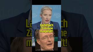 Weidel kritisiert Zahnhygiene von Lauterbach 🤭 [upl. by Michaele516]