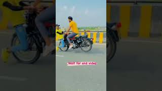 entry mare mama to ghayal ho jayenge  royal Enfield bullet stunts shorts [upl. by Kylander]