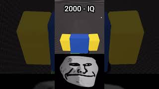 Roblox 2000 IQ Moment Troll Face Meme shorts roblox short [upl. by Gawlas736]