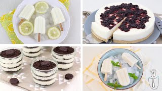 🍰4 POSTRES faciles y fresquitos con THERMOMIX🍰  Recetas para verano [upl. by Notnil970]