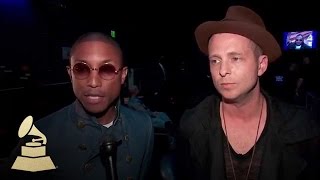 Stevie Wonder GRAMMY Salute participants Pharrell Williams and Ryan Tedder  GRAMMYs [upl. by Ynehpets807]