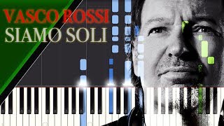 Vasco Rossi  Siamo Soli TUTORIAL SYNTHESIA [upl. by Ijan]