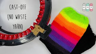 How To Cast Off Without Waste Yarn Works for Addi amp Sentro  Circular Knitting Machine Tutorial [upl. by Anderer16]