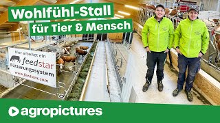 Wohlfühl Stall für Tier amp Mensch mit dem Feedstar Futterband von Eder  Bio Heumilch Betrieb Mauser [upl. by Chad99]