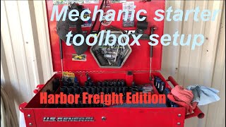 First Time Mechanic Tool Cart Setup Harbor Freight Edition [upl. by Jacquelyn]