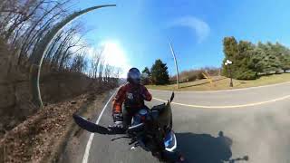 012 Motovlog  Country Ride through Small Towns in PA  CFMoto 300NK Pure Sound [upl. by Hephzipah]