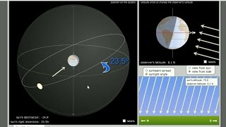 Equador Celeste Eclíptica Inclinação do Eixo Terrestre e Estações do Ano [upl. by Lyrahs]