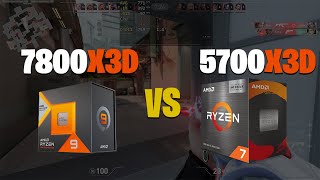 7800X3D VS 5700X3D  Valorant [upl. by Quillon]