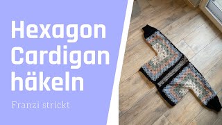 Hexagon Cardigan häkeln [upl. by Ydualc]