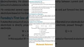 faradays law of electrolysis  Dry Cell  Chemistry 9th FBISE [upl. by Arimay]