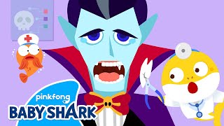 🧛‍♂️ Spooky Halloween Monsters Go to Hospital  Baby Sharks Hospital Play  Baby Shark Official [upl. by Llehsal639]