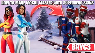 How to Make MOGUL MASTER Skins With SUPERHERO SKINS in Fortnite [upl. by Netsirhk]