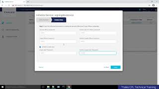 Thales Crypto Command Center Training  Initialize a Service Password HSM [upl. by Desirea]