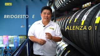 Auto1 รีวิว ยางรถยนต์ยี่ห้อ Bridgestone รุ่น Alenza 001 ยางสำหรับรถยนต์ PREMIUM CROSSOVER [upl. by Ainessej]