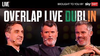 The Overlap Live Tour Dublin  Gary Neville Jamie Carragher amp Roy Keane [upl. by Ataymik444]