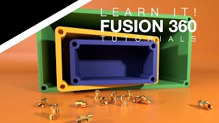 Fusion 360 for Beginners  Parametric Box with Threaded Inserts  Lesson 11 Part 12 2023 [upl. by Jeffie]