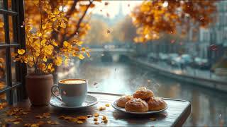 Cozy Autumn Vibes 1 Hour of Jazz Music Warm Drinks and Scenic Beauty [upl. by Akenom]