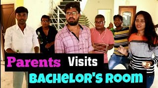 Parent visits Bachelors Room  comedy videos  Tamada Media [upl. by Wehhtam]