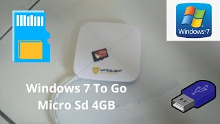 Windows 7 To Go Micro SD 4GB [upl. by Biddick]