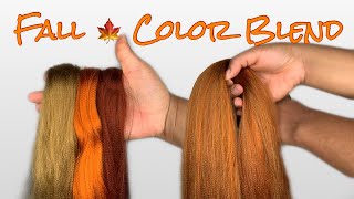 Fall Braiding Hair Color Blend  Custom Colors [upl. by Seymour]